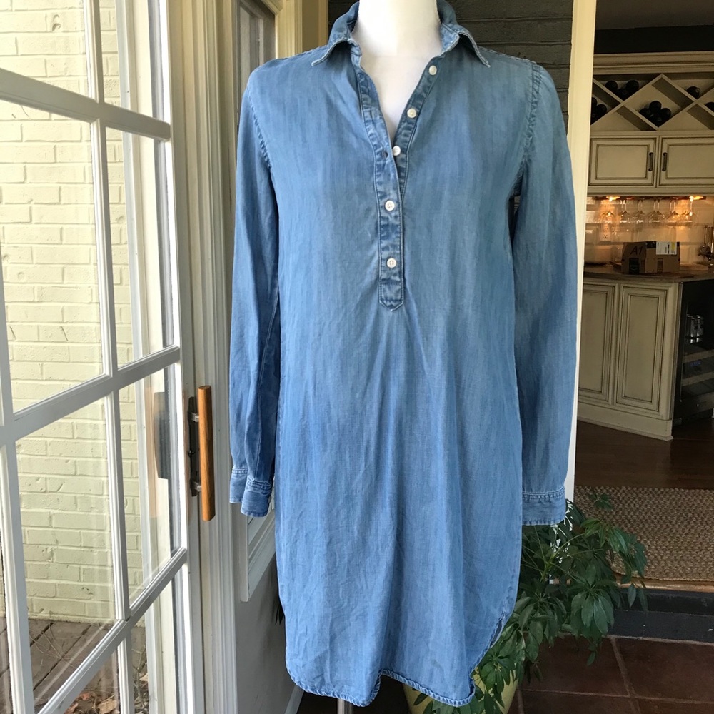 LOFT denim tunic dress
